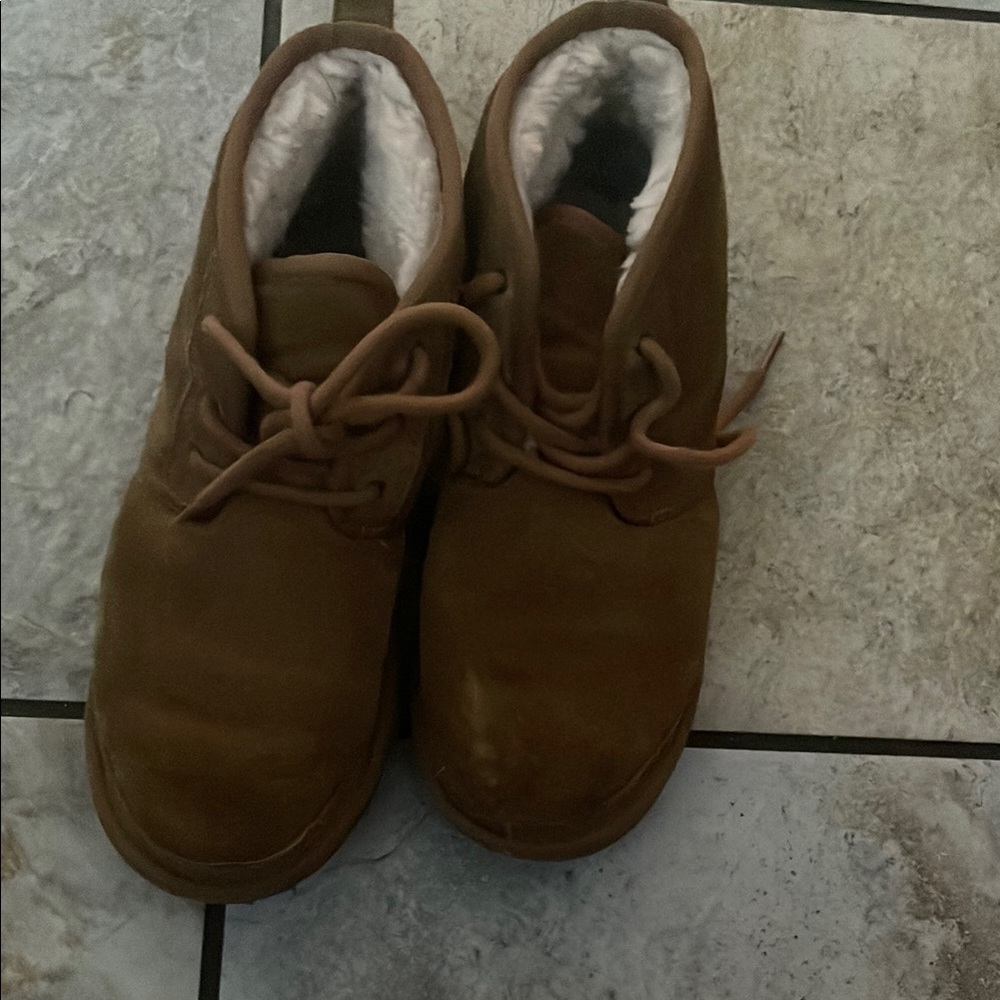 Brown Ankle Boots with Laces